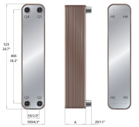 021H7482 Danfoss теплообменник микропластинчатый MPHE D55L-EU