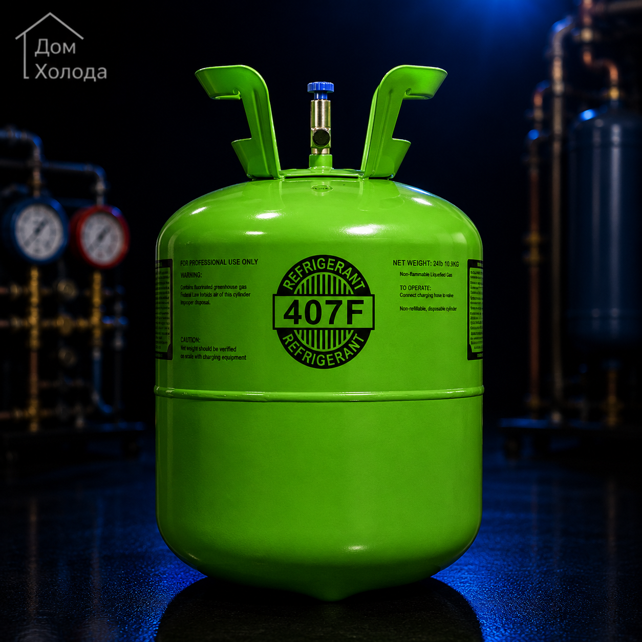 Фреон  R407F (Хладон  R407F), баллон 11,3 кг