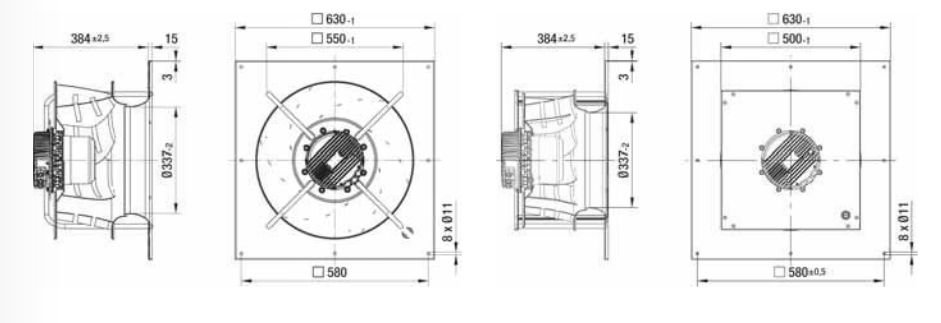 Вентилятор Ebmpapst K3G500-AG06-03 энергосберегающий