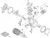 Запасные части для 2х-цилиндрового компрессора BS-SH-2H4-16E