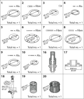 027F3384 Danfoss комплект для кап. ремонта для PM 40 (V-образный конус)
